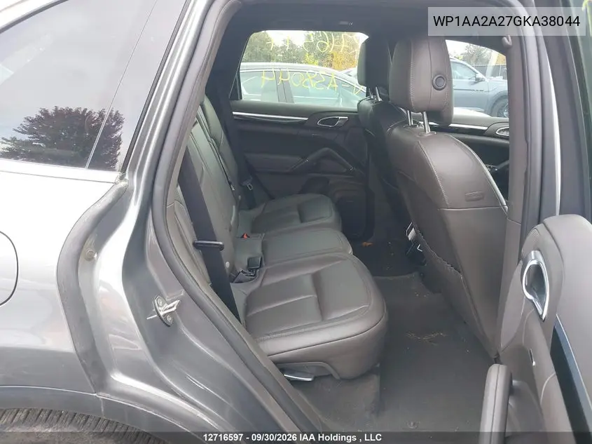 2016 PORSCHE CAYENNE VIN WP1AA2A27GKA38044 — фото 8