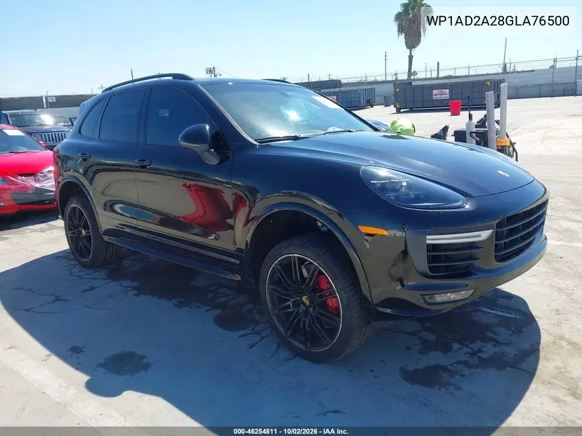 PORSCHE CAYENNE 2016, VIN WP1AD2A28GLA76500