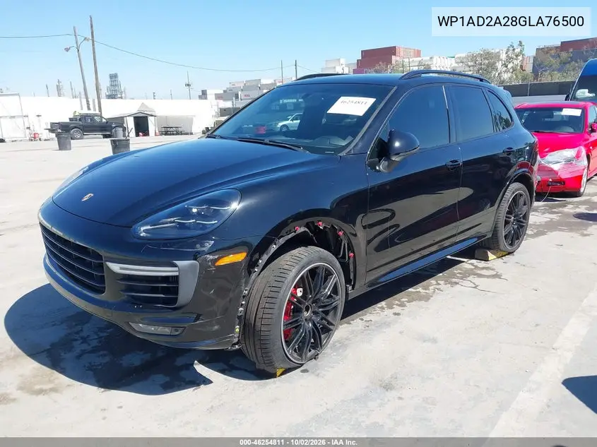 2016 PORSCHE CAYENNE VIN WP1AD2A28GLA76500 — фото 2