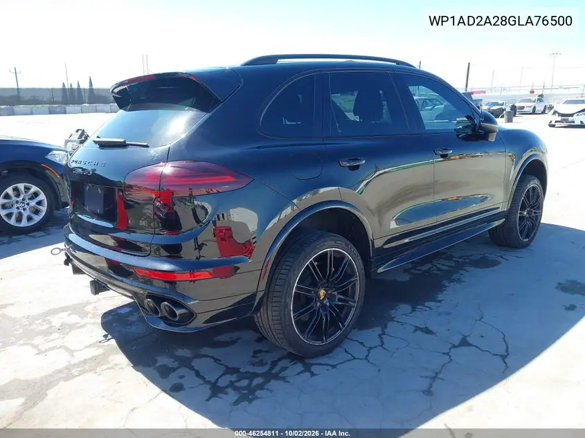 2016 PORSCHE CAYENNE VIN WP1AD2A28GLA76500 — фото 4