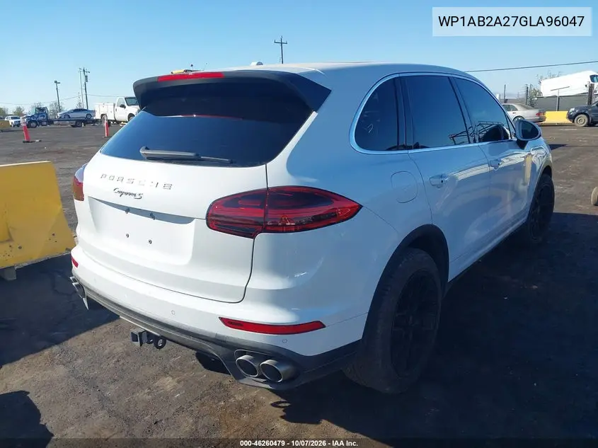 2016 PORSCHE CAYENNE VIN WP1AB2A27GLA96047 — фото 4