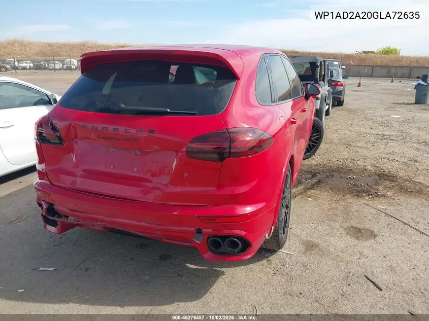 2016 PORSCHE CAYENNE VIN WP1AD2A20GLA72635 — фото 4