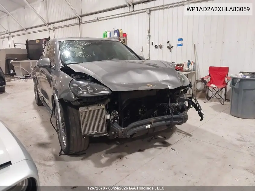 PORSCHE CAYENNE 2017, VIN WP1AD2A2XHLA83059