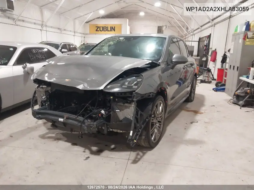 2017 PORSCHE CAYENNE VIN WP1AD2A2XHLA83059 — фото 2