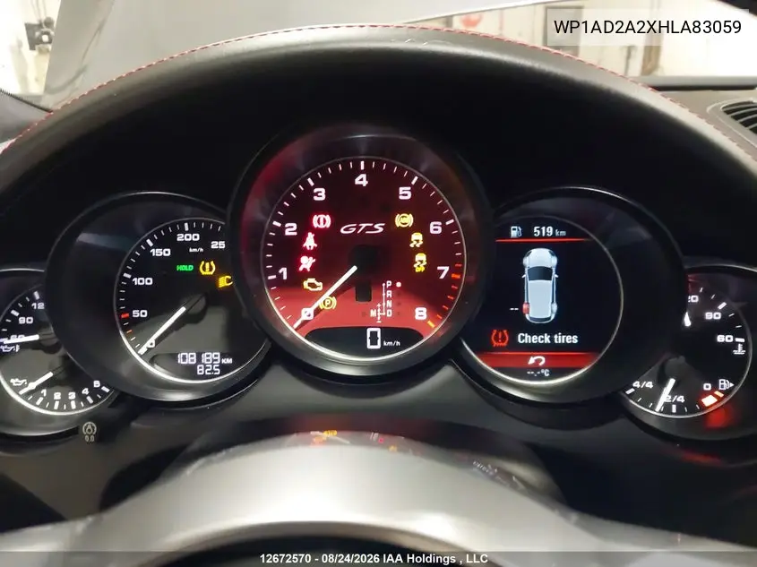 2017 PORSCHE CAYENNE VIN WP1AD2A2XHLA83059 — фото 7