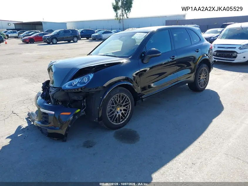2018 PORSCHE CAYENNE VIN WP1AA2A2XJKA05529 — фото 2