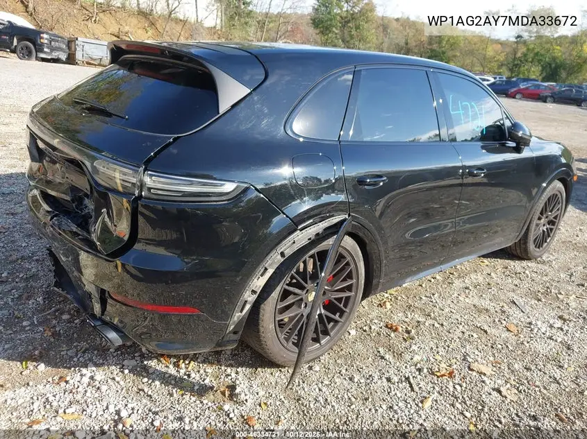 2021 PORSCHE CAYENNE VIN WP1AG2AY7MDA33672 — фото 4