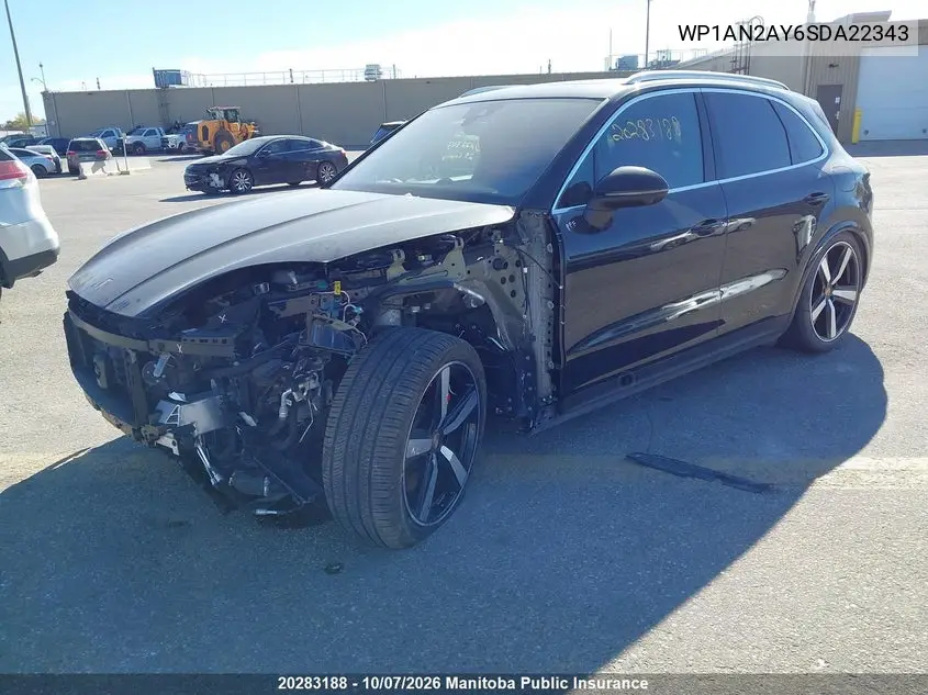 2025 PORSCHE CAYENNE VIN WP1AN2AY6SDA22343 — фото 2