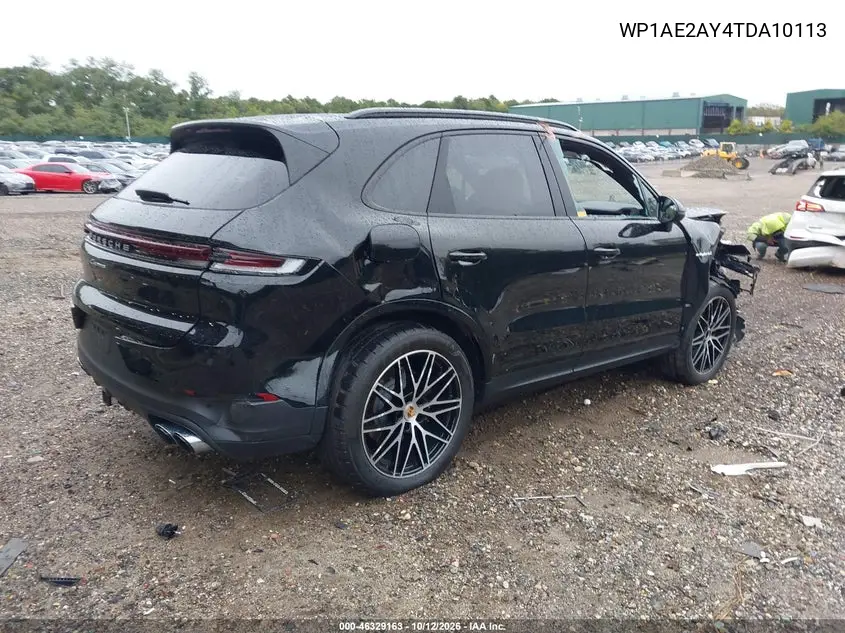 2026 PORSCHE CAYENNE VIN WP1AE2AY4TDA10113 — фото 4