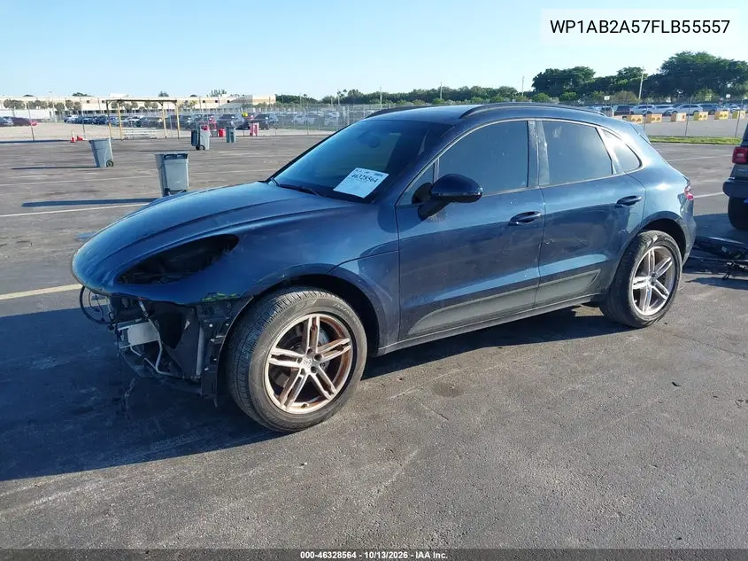 2015 PORSCHE MACAN VIN WP1AB2A57FLB55557 — фото 2