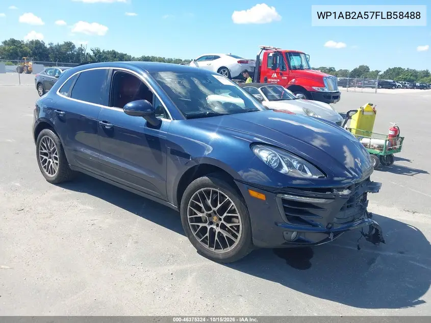 PORSCHE MACAN 2015, VIN WP1AB2A57FLB58488
