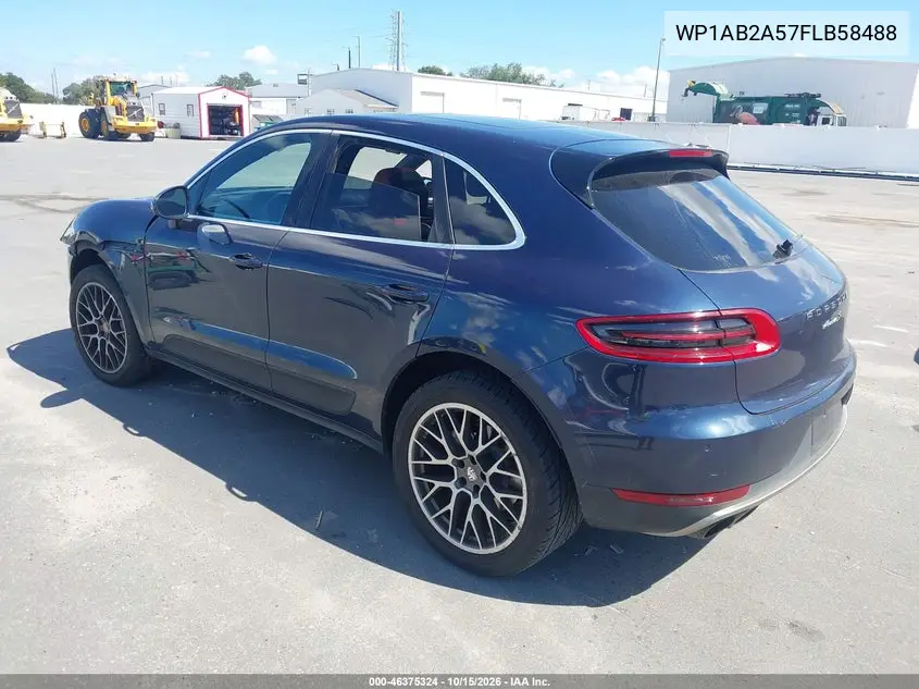 2015 PORSCHE MACAN VIN WP1AB2A57FLB58488 — фото 3