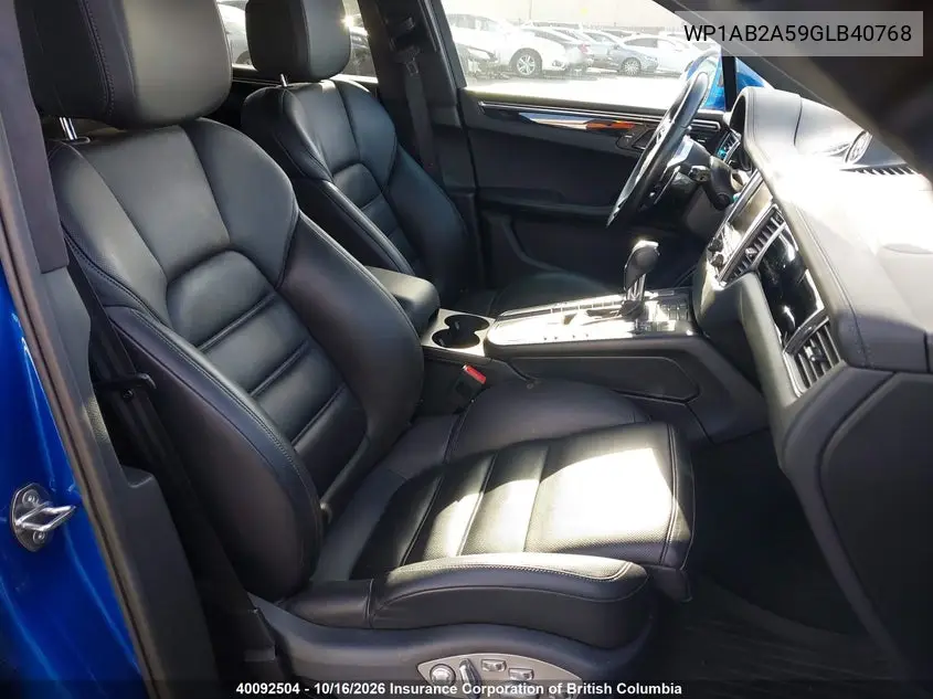 2016 PORSCHE MACAN VIN WP1AB2A59GLB40768 — фото 5