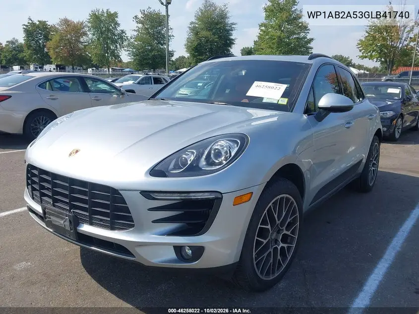 2016 PORSCHE MACAN VIN WP1AB2A53GLB41740 — фото 2