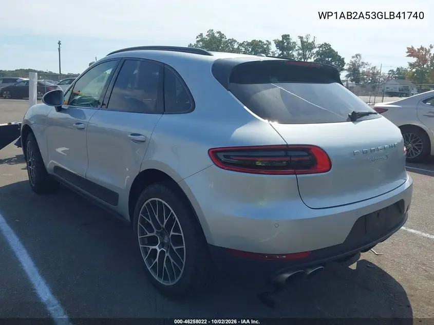 2016 PORSCHE MACAN VIN WP1AB2A53GLB41740 — фото 3