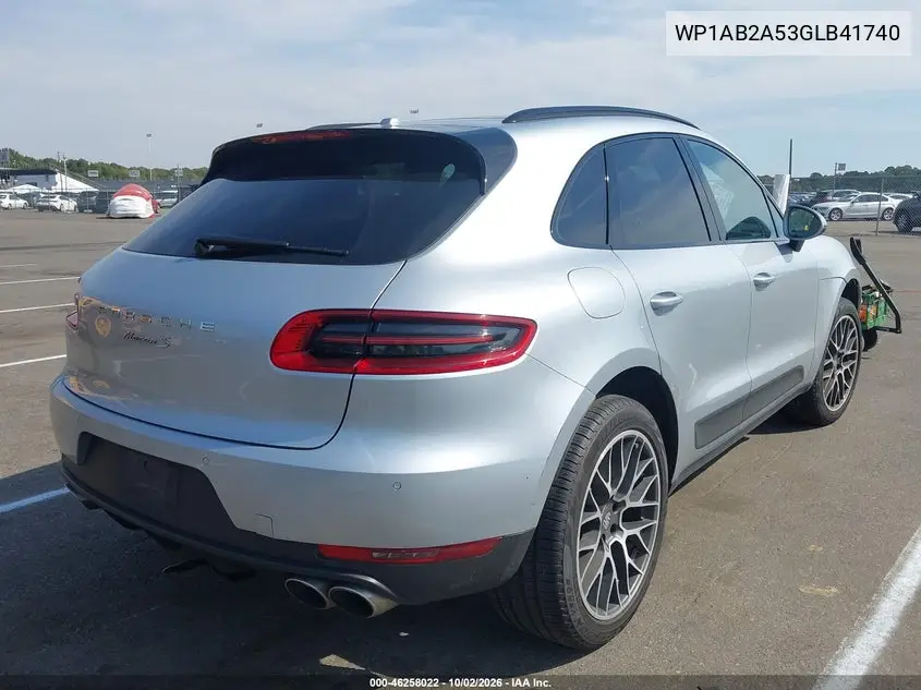 2016 PORSCHE MACAN VIN WP1AB2A53GLB41740 — фото 4