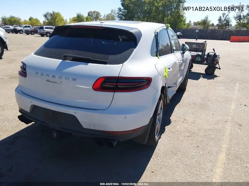 2016 PORSCHE MACAN VIN WP1AB2A5XGLB58793 — фото 4