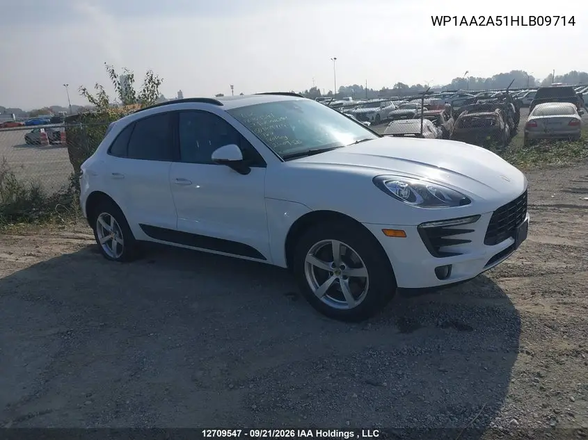 PORSCHE MACAN 2017, VIN WP1AA2A51HLB09714