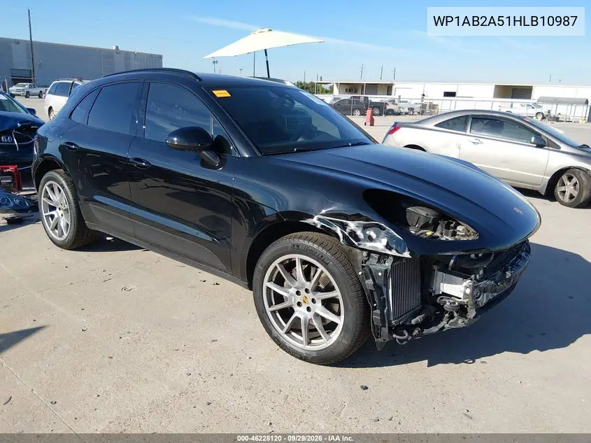 PORSCHE MACAN 2017, VIN WP1AB2A51HLB10987