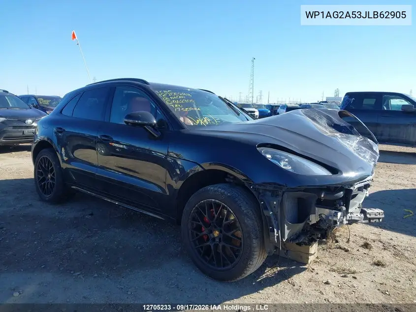 PORSCHE MACAN 2018, VIN WP1AG2A53JLB62905