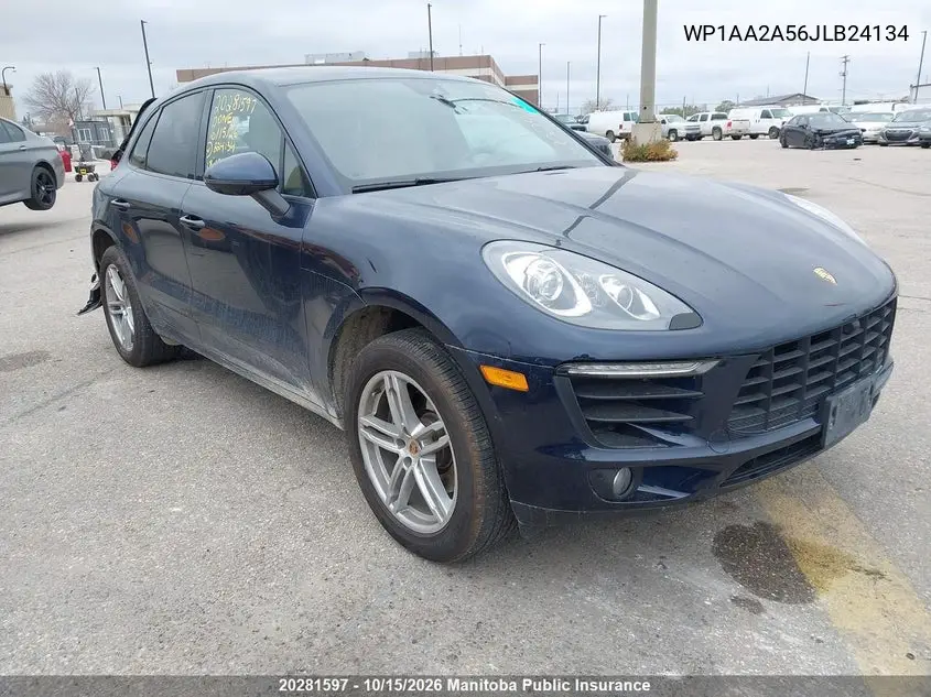 PORSCHE MACAN 2018, VIN WP1AA2A56JLB24134