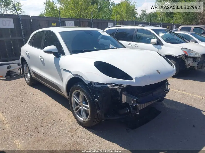 PORSCHE MACAN 2018, VIN WP1AA2A58JLB02992