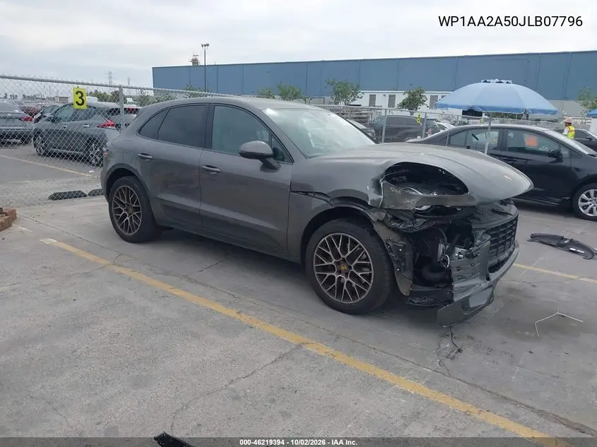 PORSCHE MACAN 2018, VIN WP1AA2A50JLB07796