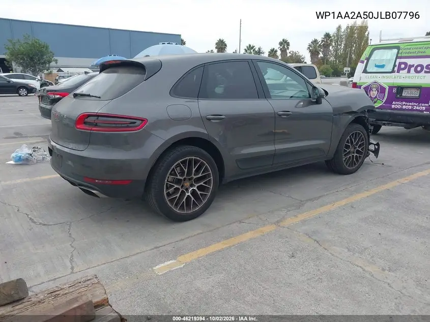 2018 PORSCHE MACAN VIN WP1AA2A50JLB07796 — фото 4