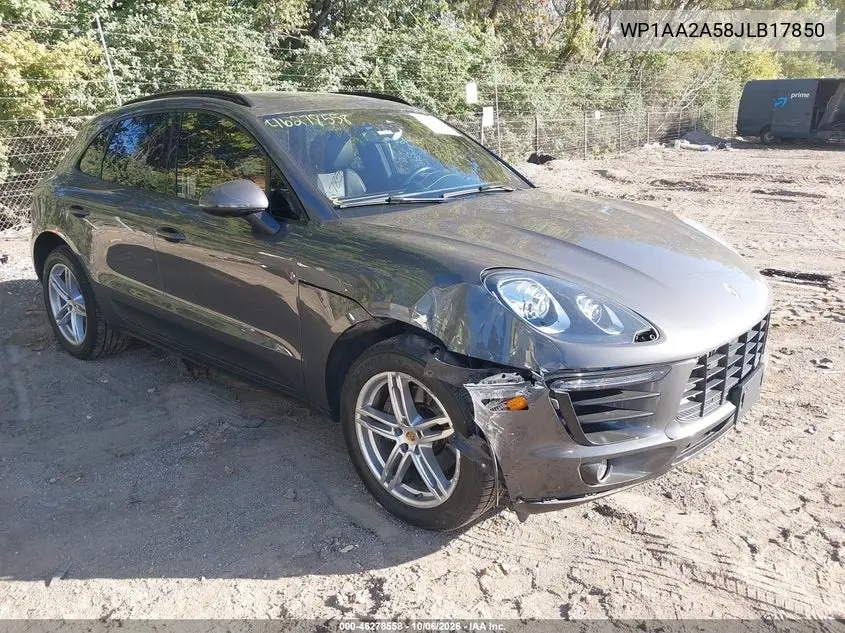 PORSCHE MACAN 2018, VIN WP1AA2A58JLB17850