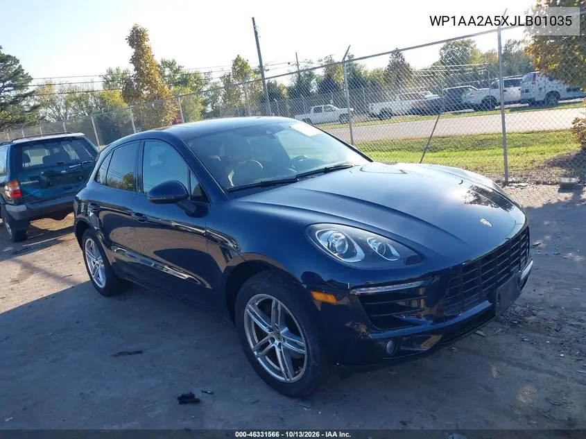 PORSCHE MACAN 2018, VIN WP1AA2A5XJLB01035