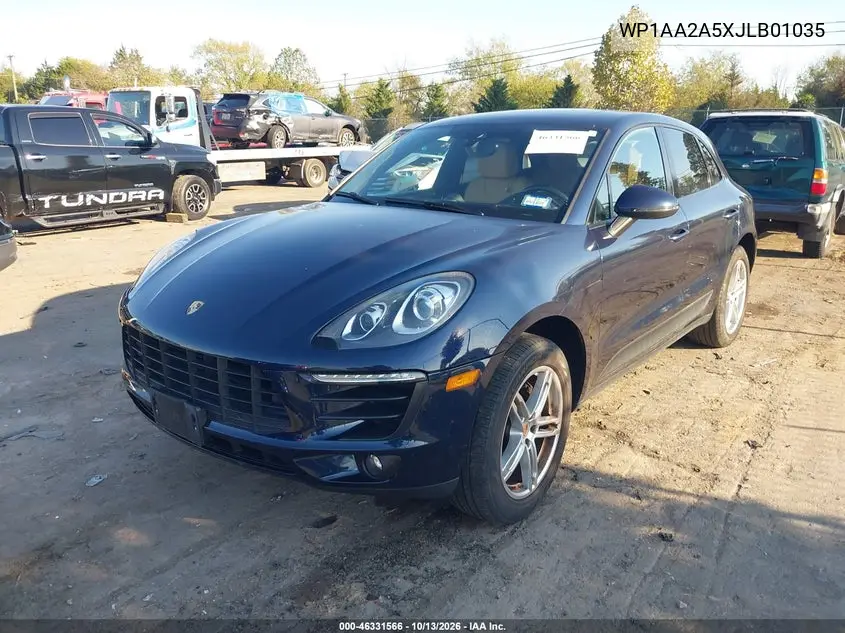 2018 PORSCHE MACAN VIN WP1AA2A5XJLB01035 — фото 2