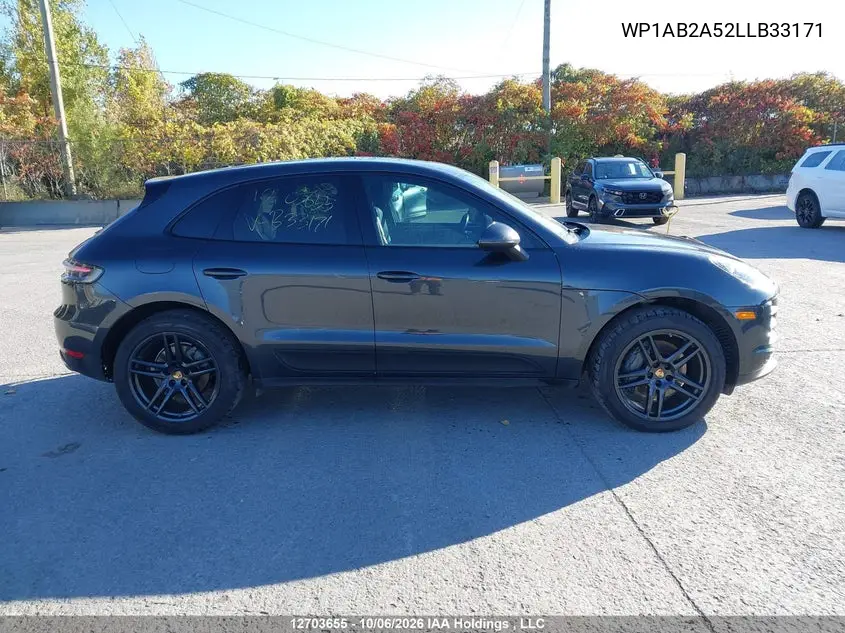 2020 PORSCHE MACAN VIN WP1AB2A52LLB33171 — фото 14