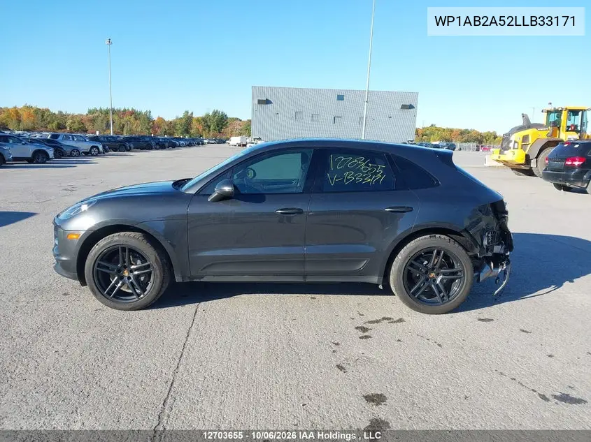2020 PORSCHE MACAN VIN WP1AB2A52LLB33171 — фото 15