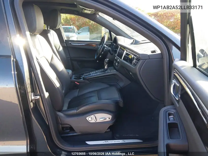 2020 PORSCHE MACAN VIN WP1AB2A52LLB33171 — фото 5