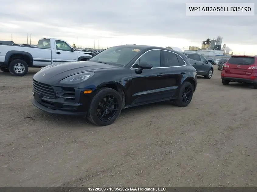 2020 PORSCHE MACAN VIN WP1AB2A56LLB35490 — фото 2
