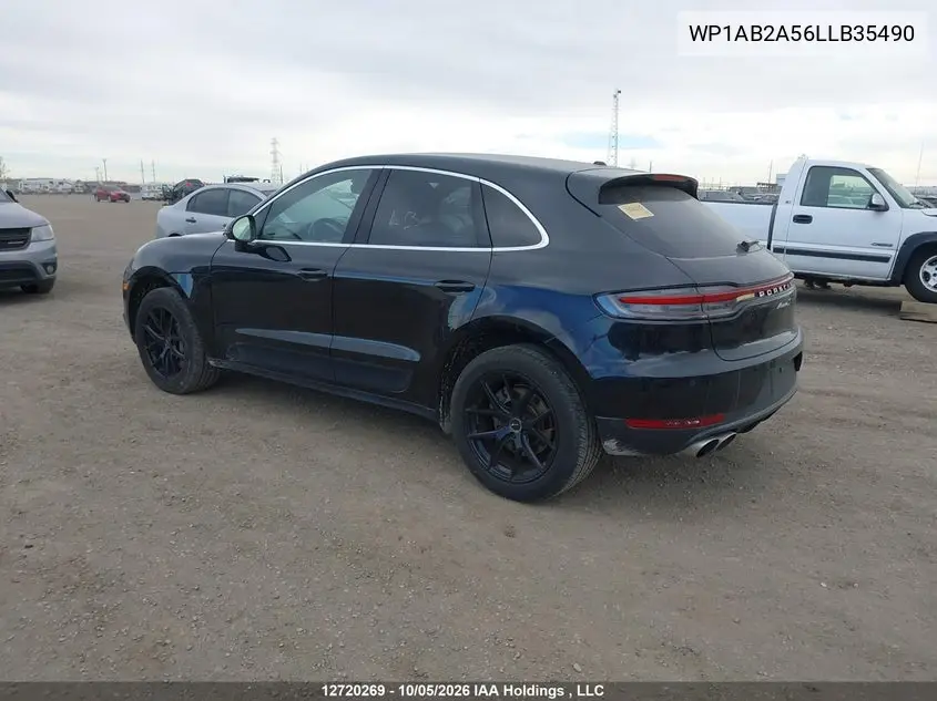 2020 PORSCHE MACAN VIN WP1AB2A56LLB35490 — фото 3