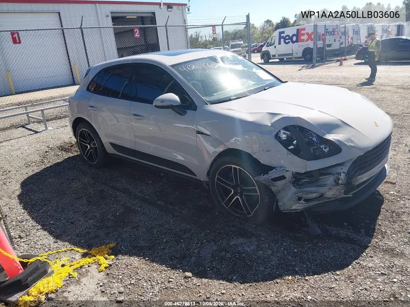 PORSCHE MACAN 2020, VIN WP1AA2A50LLB03606
