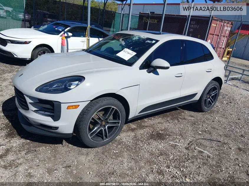 2020 PORSCHE MACAN VIN WP1AA2A50LLB03606 — фото 2