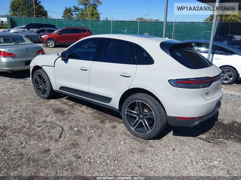 2020 PORSCHE MACAN VIN WP1AA2A50LLB03606 — фото 3