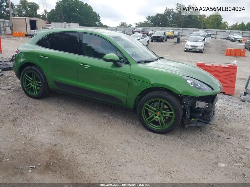 PORSCHE MACAN 2021, VIN WP1AA2A56MLB04034