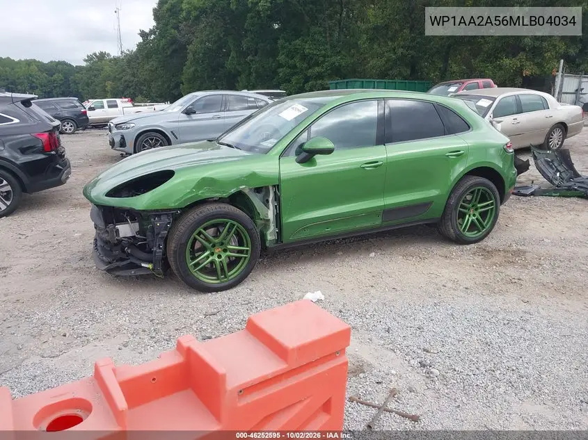 2021 PORSCHE MACAN VIN WP1AA2A56MLB04034 — фото 2