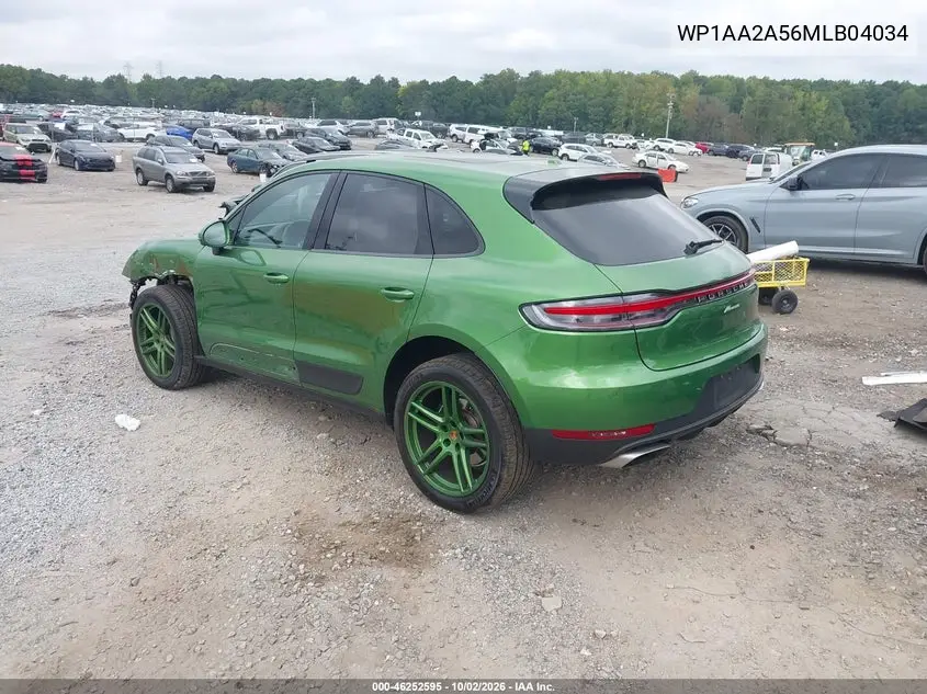 2021 PORSCHE MACAN VIN WP1AA2A56MLB04034 — фото 3