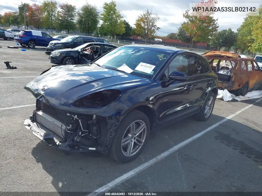 2025 PORSCHE MACAN VIN WP1AA2A53SLB02142 — фото 2