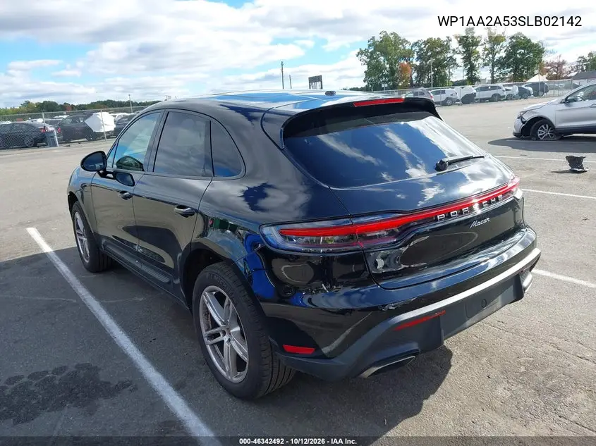 2025 PORSCHE MACAN VIN WP1AA2A53SLB02142 — фото 3