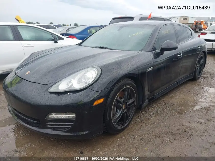 2012 PORSCHE PANAMERA VIN WP0AA2A71CL015439 — фото 2