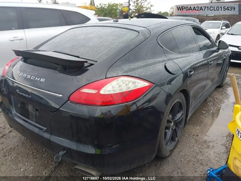 2012 PORSCHE PANAMERA VIN WP0AA2A71CL015439 — фото 4