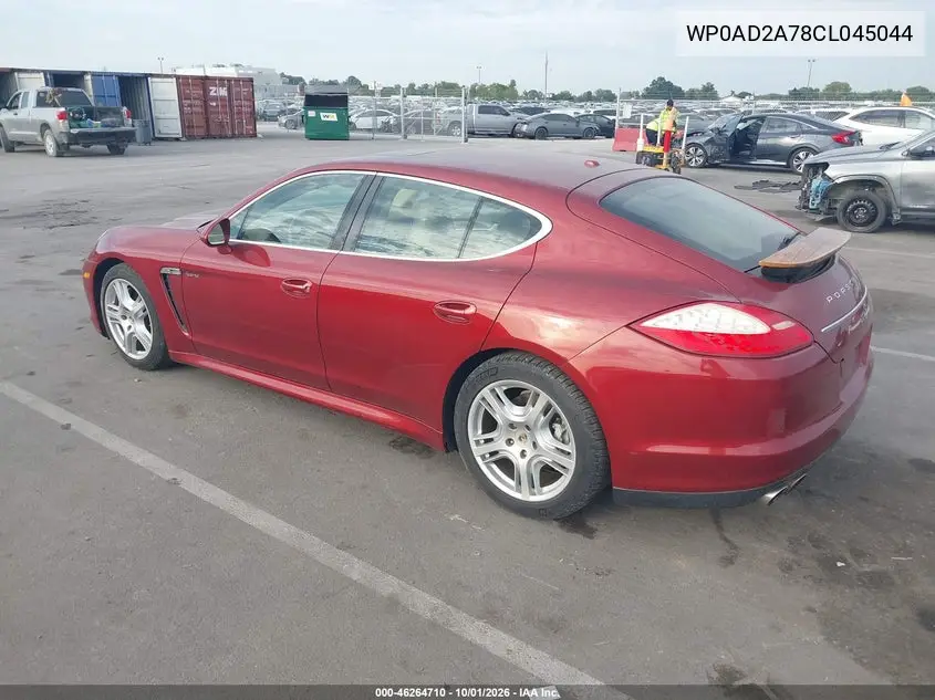 2012 PORSCHE PANAMERA VIN WP0AD2A78CL045044 — фото 2