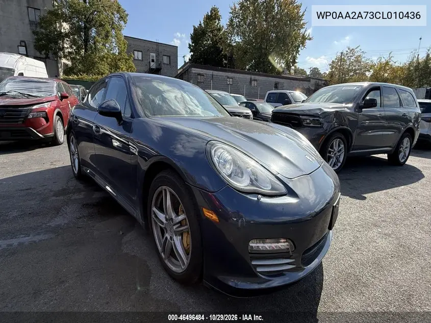 PORSCHE PANAMERA 2012, VIN WP0AA2A73CL010436