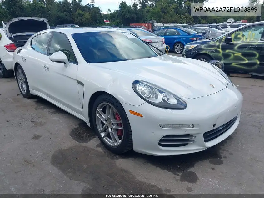 PORSCHE PANAMERA 2015, VIN WP0AA2A72FL003899