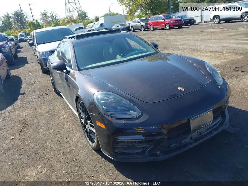 PORSCHE PANAMERA 2017, VIN WP0AF2A79HL151309